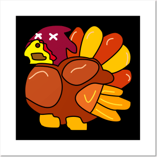 Chicken Turkey (a dead eyes and facing the left side) - Thanksgiving Posters and Art